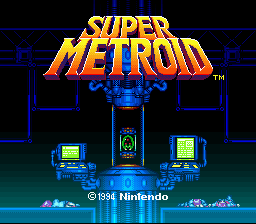 Super Metroid Redesign Title Screen